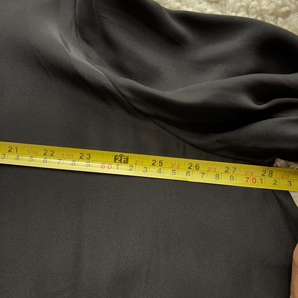 $920 Gomez Gracia‎ London Crystal Cuff Sz 12 Oversized Shirt Shark Hem 100% Silk - Picture 4 of 11